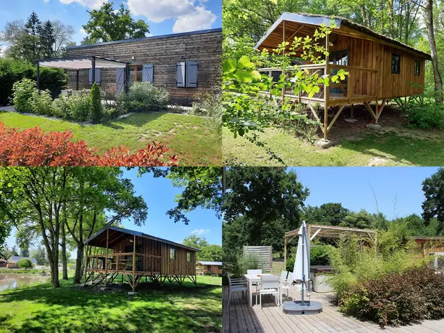 Espace Les Poulardières : gîtes avec spa, piscines, lodges et chalets