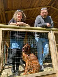 Lélia et Emmanuel à La Ferme des Poulardières